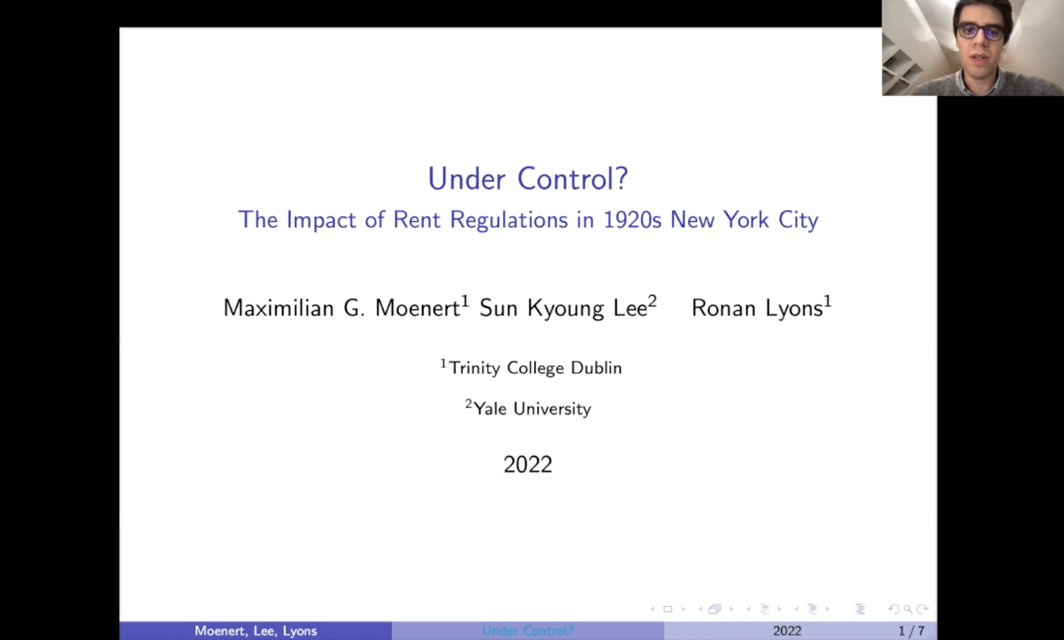 Maximilian GuennewigMoenert Under control? The effects of New York